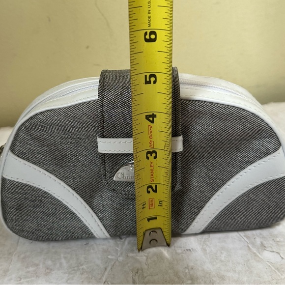 Dior Beauty NEW Canvas Faux Leather Clutch Cosmetic Makeup Bag Logo Zip Parfum - Picture 13 of 15